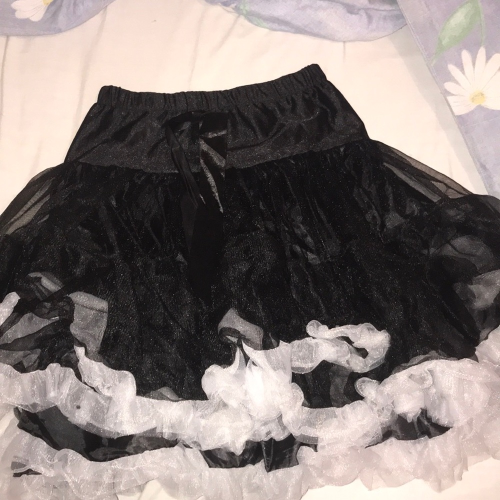 Black puffy tutu